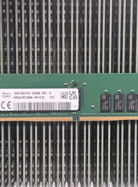 SK海力士 16G 2RX8 PC4-3200AA-RE2-12 REG内存 HMA82GR7CJR8N-XN