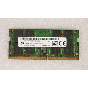 镁光 16GB 2RX8 PC4-2666V-S笔记本电脑内存MTA16ATF2G64HZ-2G6E1