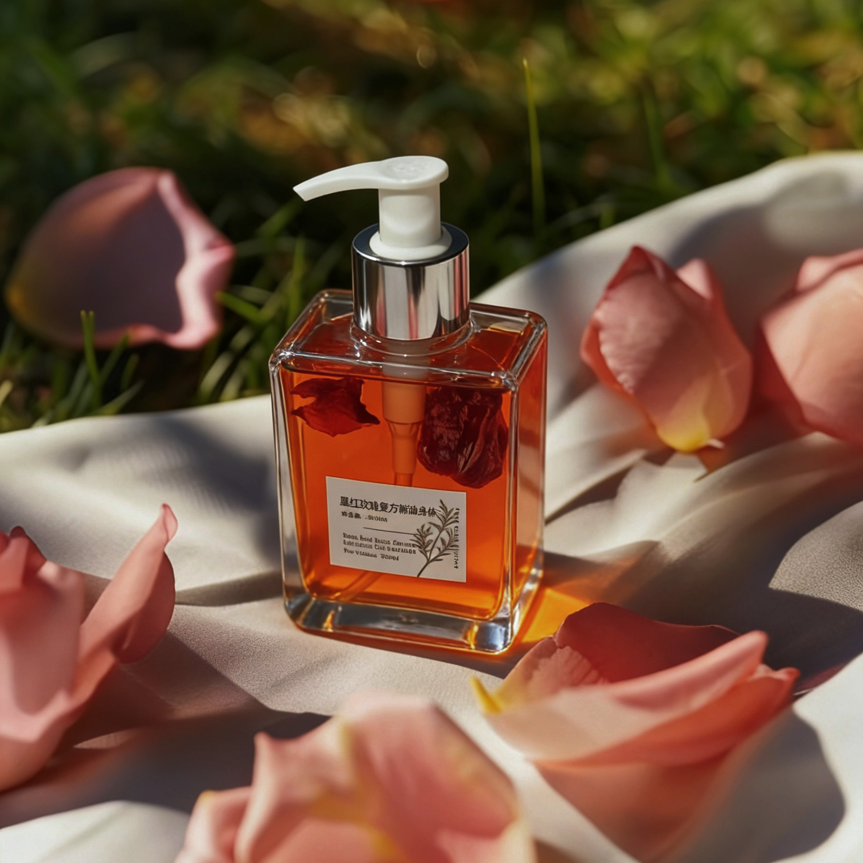 OEM高定墨红玫瑰复方精油身体油 身体护理油滋润保湿 养生按摩油