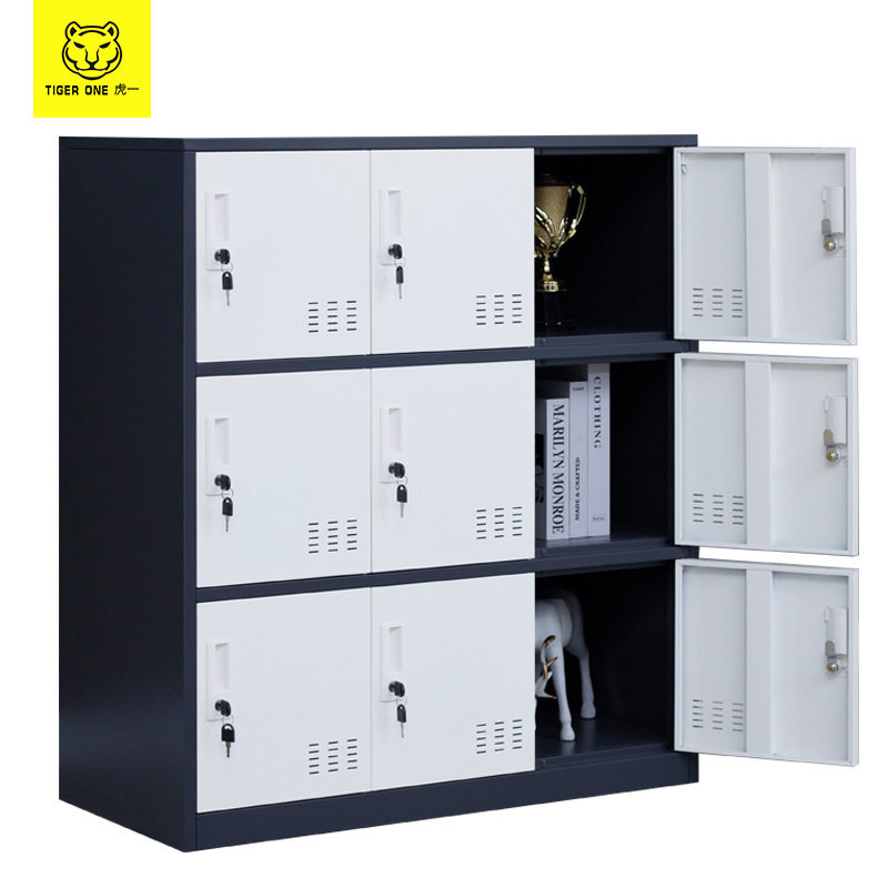 虎一办公家具加厚钢制书包柜子矮柜更衣柜铁皮四96门储物灰白彩色,商业/办公家具,办公储物柜,淘宝优惠券,粉丝福利购,淘宝优惠卷