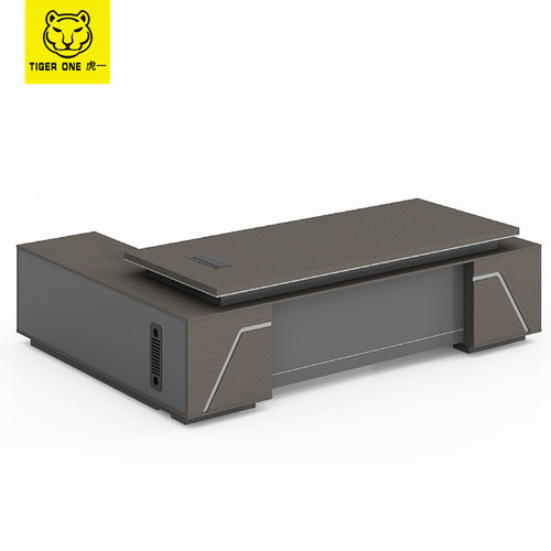 广东虎一办公家具老板桌大班台2.8m2.4米办公桌椅电脑桌子经理桌