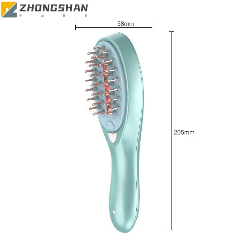 2023电动按摩梳新款头皮上药器红外光养护头皮电动按摩器直发梳