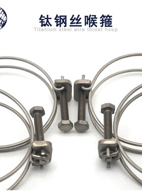 钛喉箍 纯钛钢丝喉箍 TA2抱箍卡箍高耐腐蚀固定管卡管夹卡扣紧固