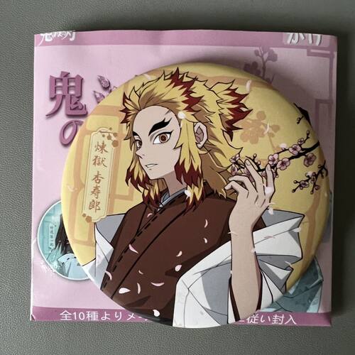 日谷正版鬼灭之刃 春日赏樱吧唧 徽章周边 75mm 炼狱杏寿郎