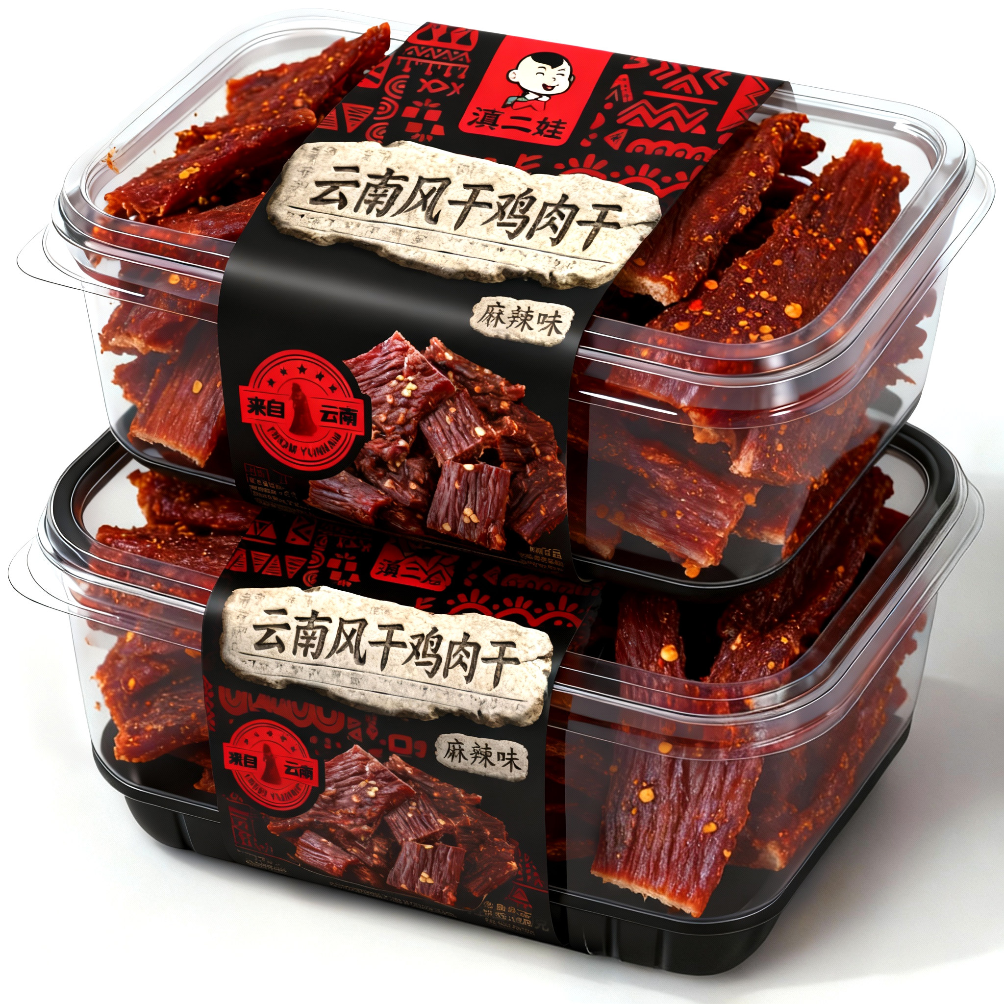 滇二娃风干鸡肉干鸡肉块即食麻辣鸡胸肉高蛋白健身减低解馋脂零食,零食/坚果/特产,鸡肉零食,淘宝优惠券,粉丝福利购,淘宝优惠卷