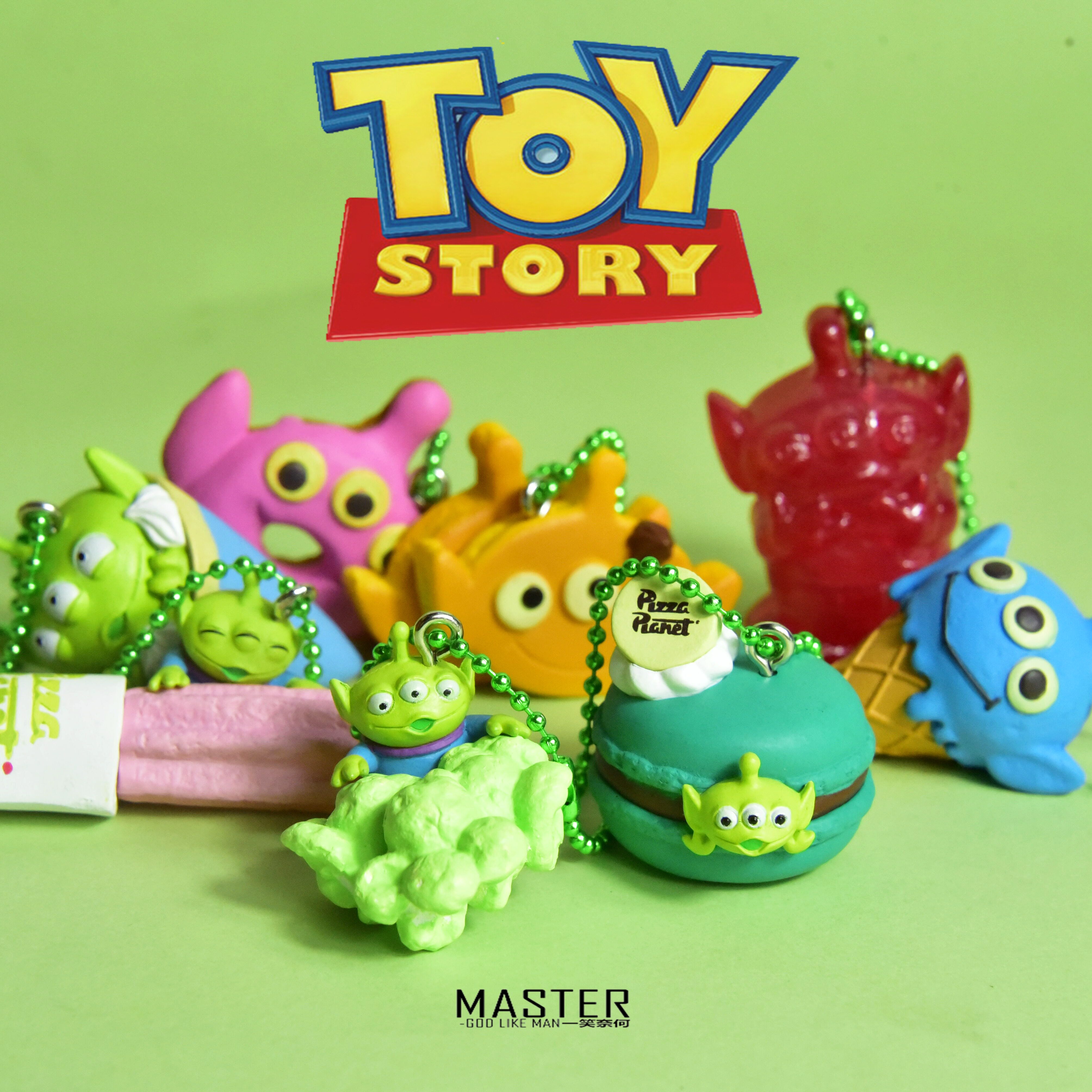 现货扭蛋 三眼仔食玩迷你挂件玩具总动员 三眼卡通公仔模型玩具