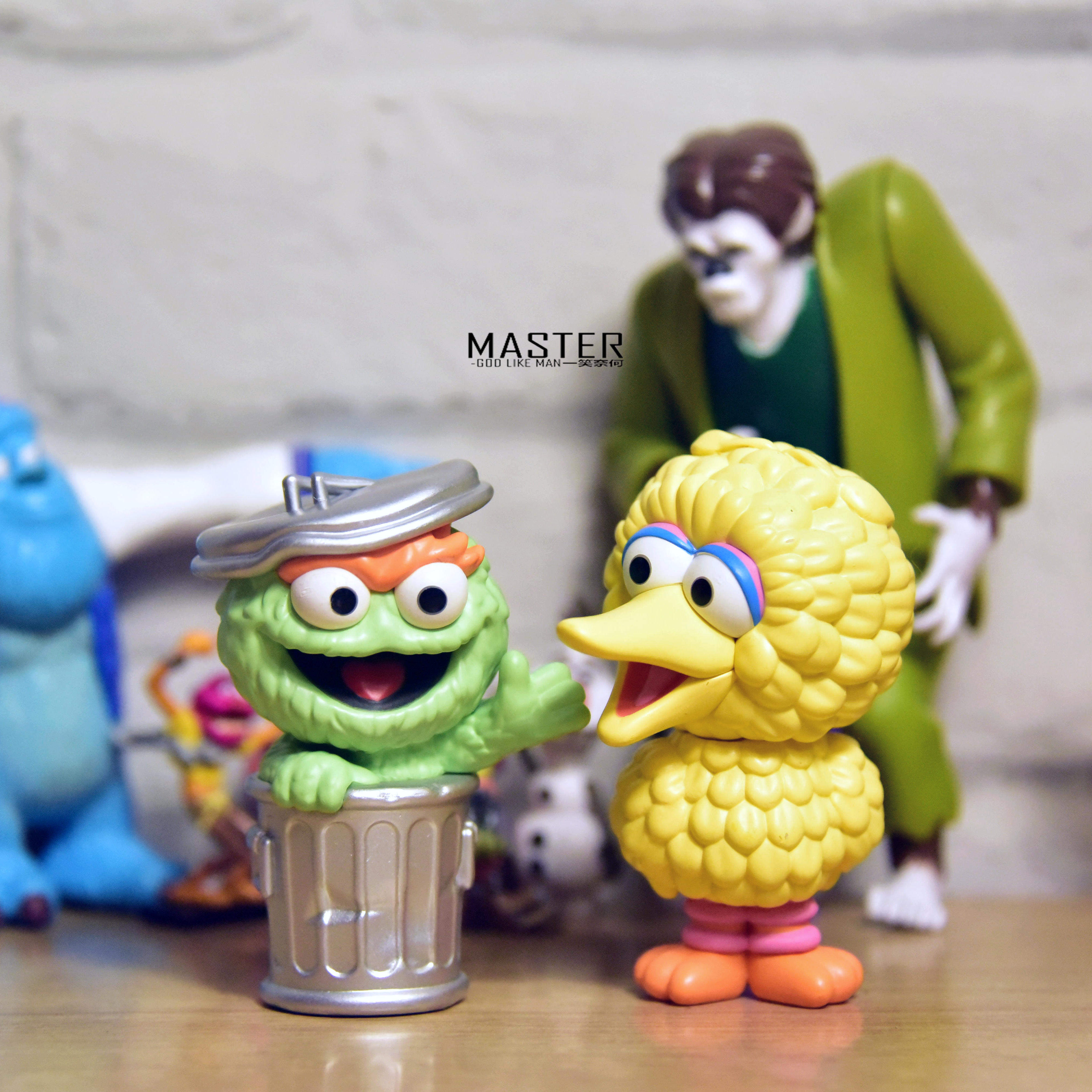 原单散货 芝麻街 大鸟 奥斯卡 卡通公仔手办模型摆件