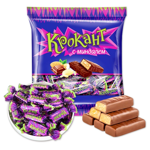 Российская конфеты импортировал фиолетовый сахар KDV Candy Net Red Sandwich Chocolate Candy Свадебная закуска для еды сумки