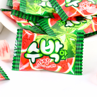 结婚礼喜糖水果糖西瓜味果汁硬糖独立包装清新口感糖果零食