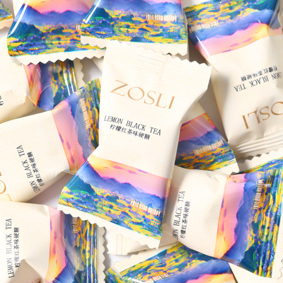 ZOSLI柠檬红茶味硬糖白桃乌龙味