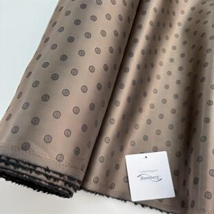 日本全宾霸里布西装内衬羊绒大衣里衬100%铜氨丝宽提花西装里子布