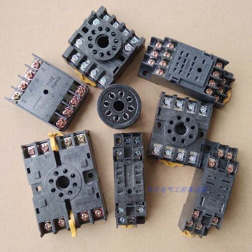 PTF08A PYF14A PF083A 113A US P2CF P3G-08时间继电器安装接线座