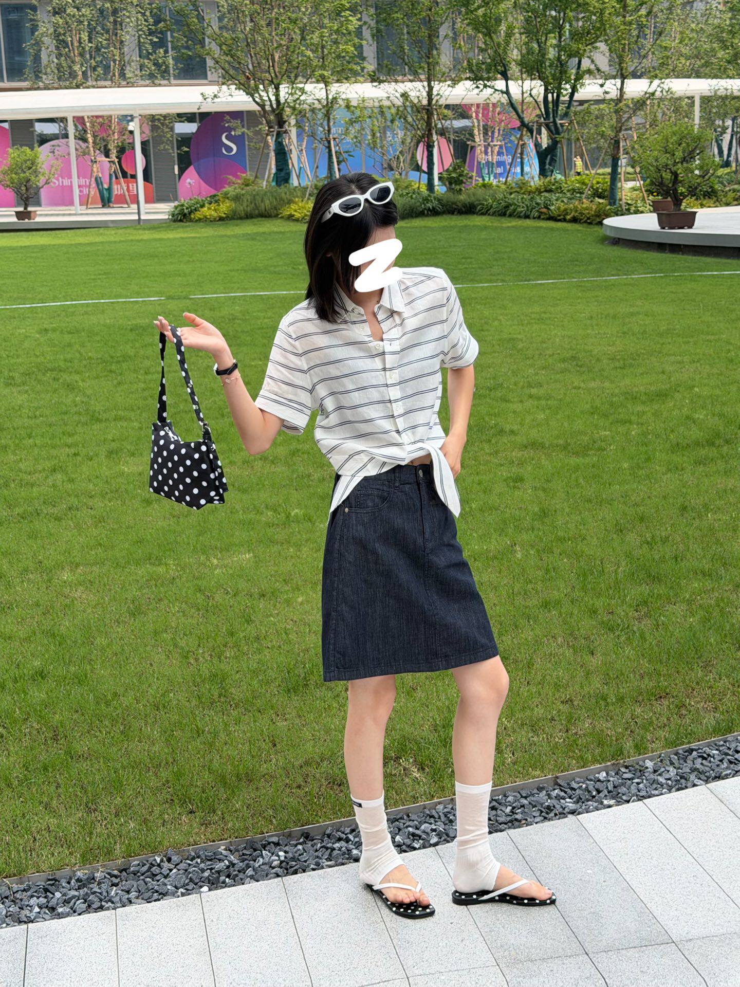 行走间的腿精~简约高级感高腰牛仔短裙女夏季休闲百搭通勤半身裙