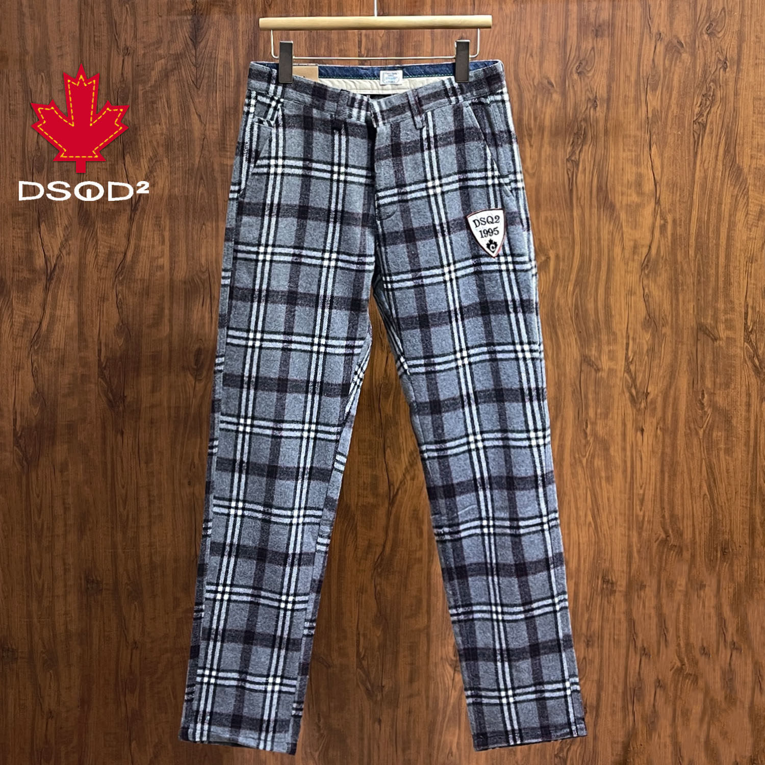 高端中老年羊毛绒西裤男直筒免烫中高腰宽松格子商务休闲男裤保暖,男装,休闲裤,淘宝优惠券,粉丝福利购,淘宝优惠卷