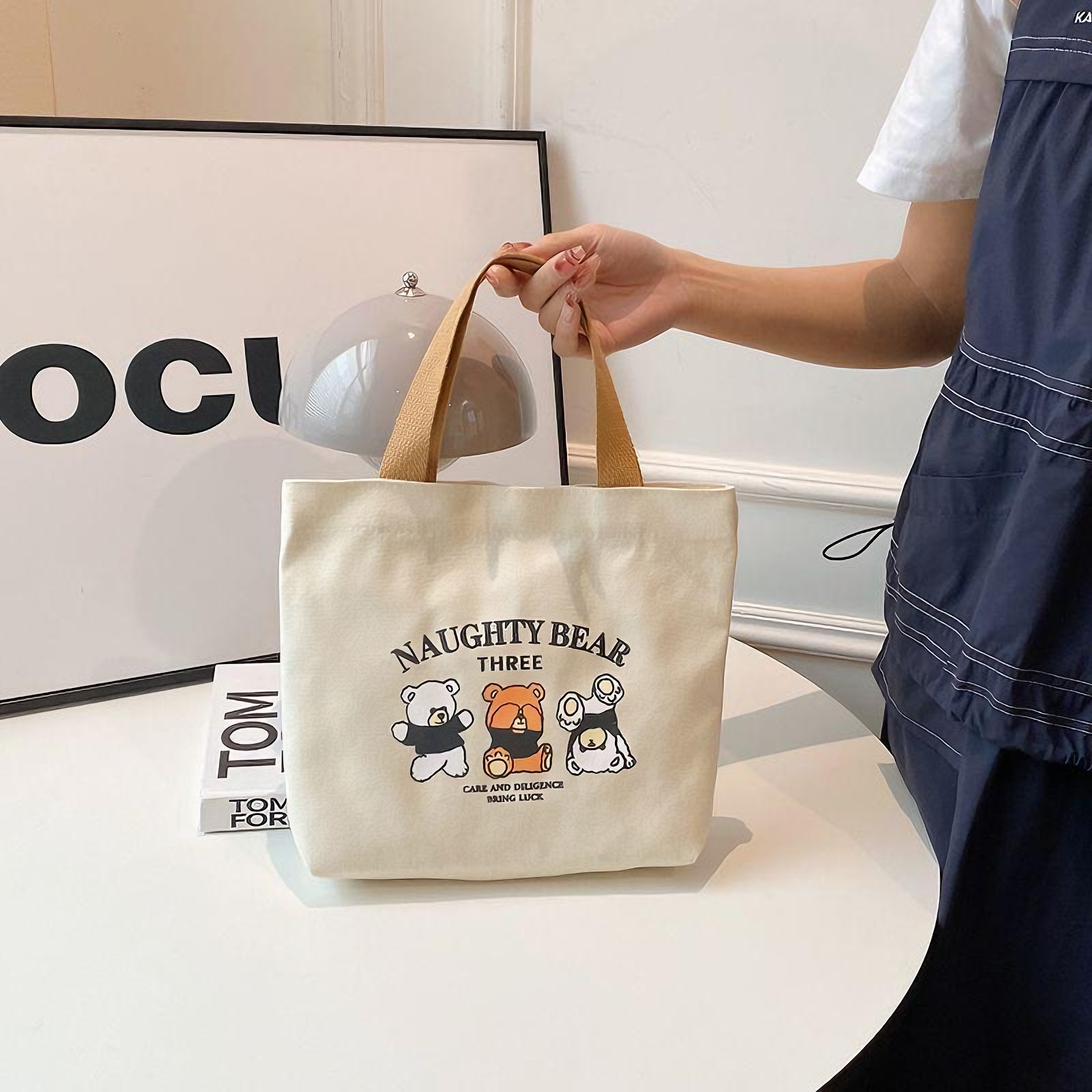 【热销新品】新款小熊帆布袋