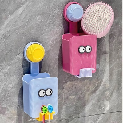 多巴胺吸盘牙刷架免打孔壁挂式卫生间浴室镜柜牙刷收纳置物架
