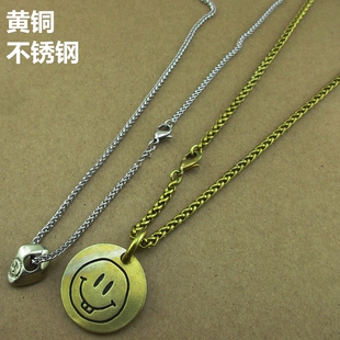 304不锈钢龙骨链花篮链黄铜男女项链毛衣链吊坠链钥匙扣保险链条