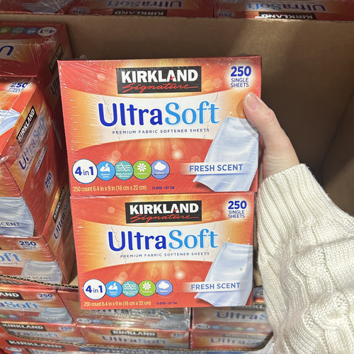 上海Costco国内代购 Kirkland 减少静电除皱柔顺 清香型烘干纸