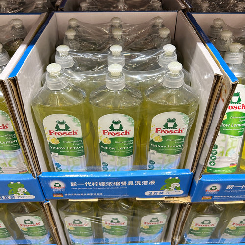 COSTCO德国进口福纳斯Frosch浓缩洗洁精洗碗果蔬清洗剂青蛙洗洁精