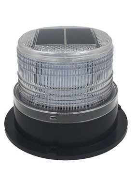 太阳能警示爆闪灯强磁吸lLED红蓝闪施工安全警示闪光灯车载警示灯