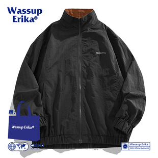 WASSUP ERIKA日系工装夹克男款春秋季潮牌冲锋衣高级感痞帅外套男