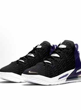 耐克男子湖人 中帮  缓震篮球鞋CQ9284–004断码41 /22