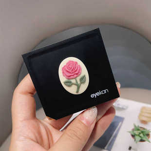 唯美文艺近视隐形眼镜盒高级感便携防漏带镜子可爱美瞳盒子复古新