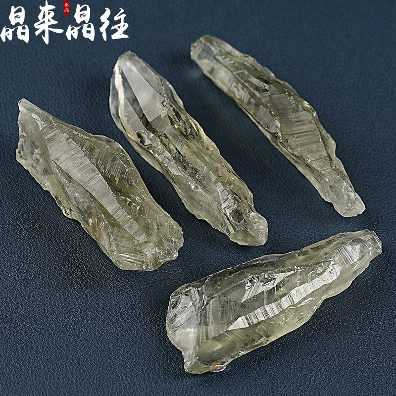 天然绿水晶骨干原石摆件权杖矿物标本奇石头鱼缸花盆造景DIY饰品