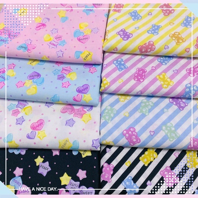 卡通可爱kokka平纹糖果布料面料