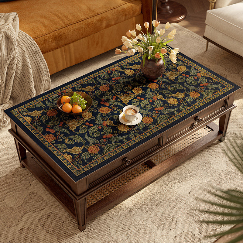 范居态度佩里复古轻奢茶几桌布防油防水茶几垫长方形桌垫茶几垫布,居家布艺,桌布,淘宝优惠券,粉丝福利购,淘宝优惠卷