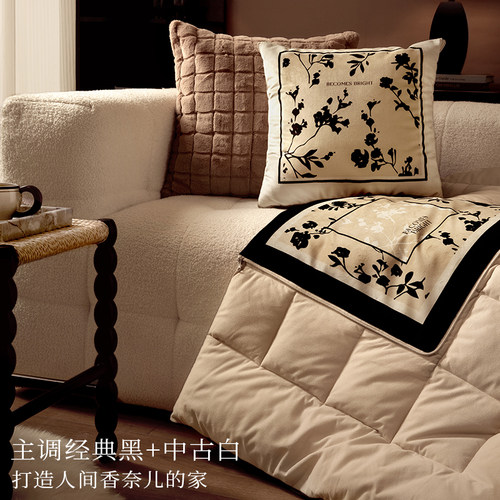 范居态度赫本法式高级感抱枕被二合一车载空调被保暖抱枕被子两用