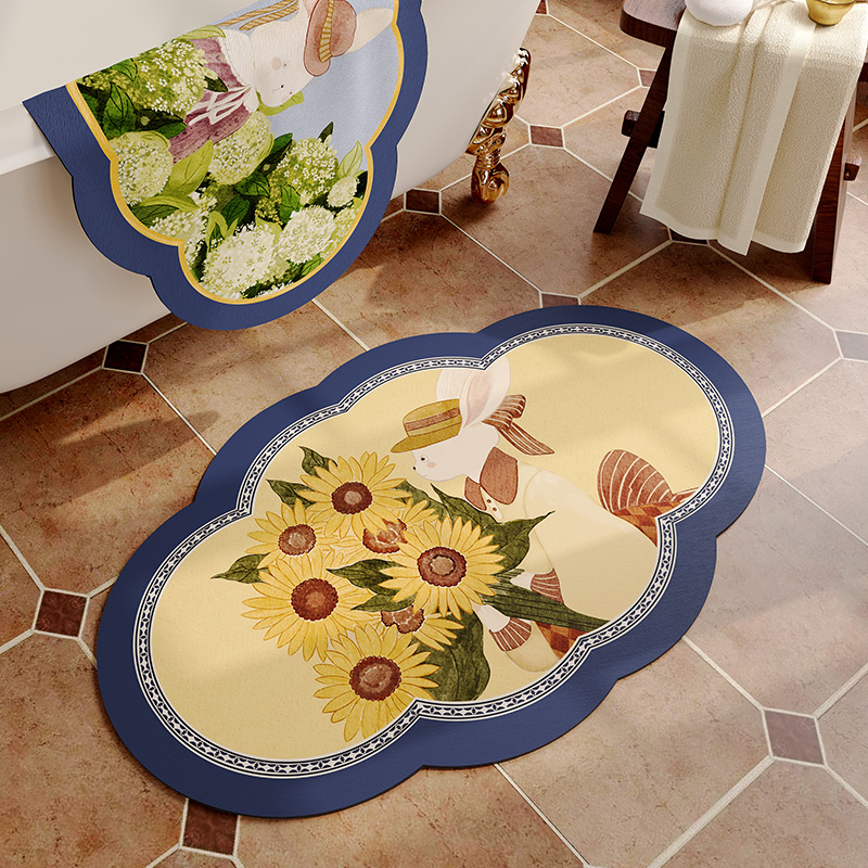 范居态度皮革吸水地垫浴室地垫