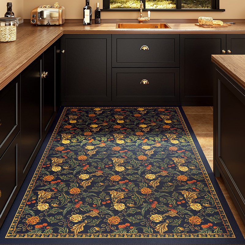 范居态度厨房防水地垫防滑易打理复古轻奢垫子可裁剪高级感入户垫,居家布艺,厨房地垫,淘宝优惠券,粉丝福利购,淘宝优惠卷