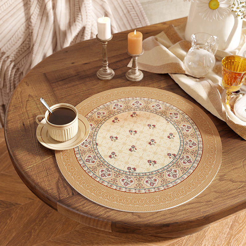 范居态度皮革餐垫美式