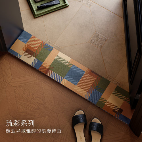 琉彩美式门槛石浴室地垫吸水防滑