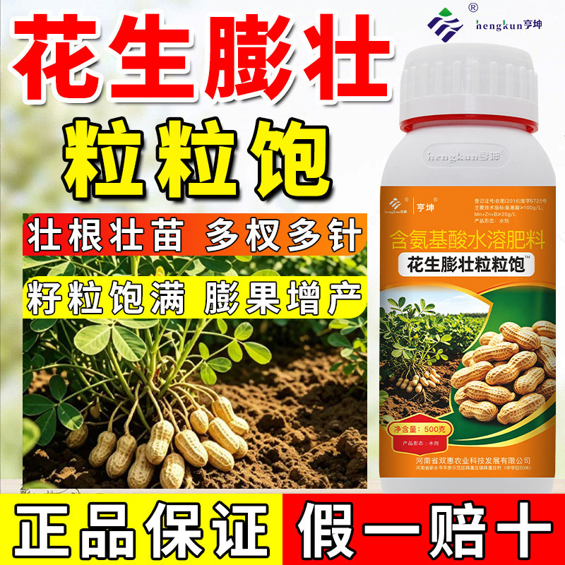 花生膨壮粒粒饱花生分杈下针剂花生粒粒饱增产增收花生膨大粒粒饱