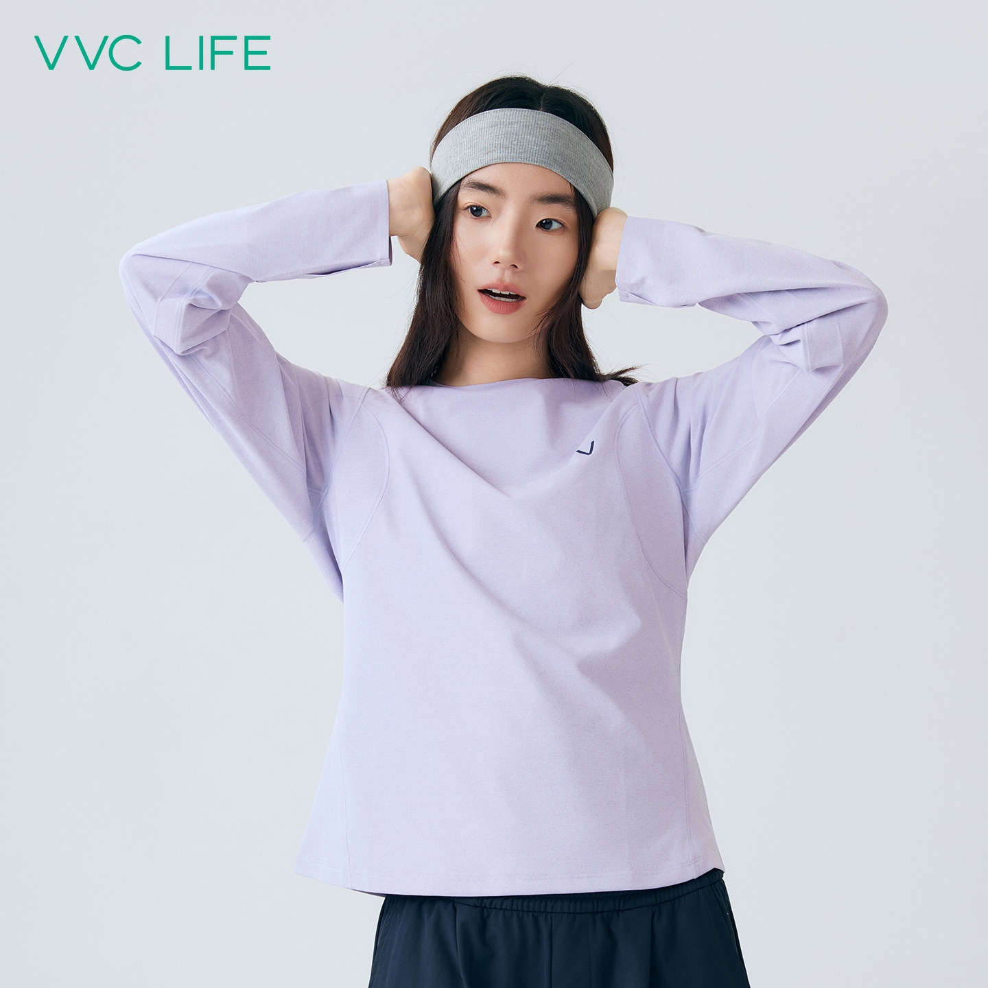 VVCLIFE长袖纯色T恤女冬打底衣图片