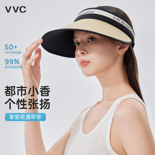 VVC防晒帽女2026春夏新款遮阳大帽檐防紫外线空顶可挎户外太阳帽 - 封面