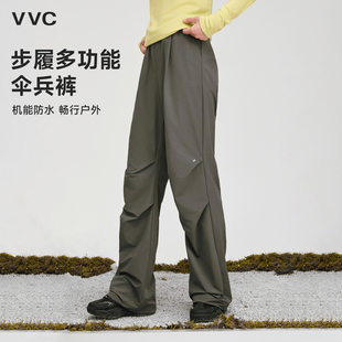 VVC冲锋裤女款秋冬防风防雨耐磨加绒伞兵裤户外滑雪男工装登山裤