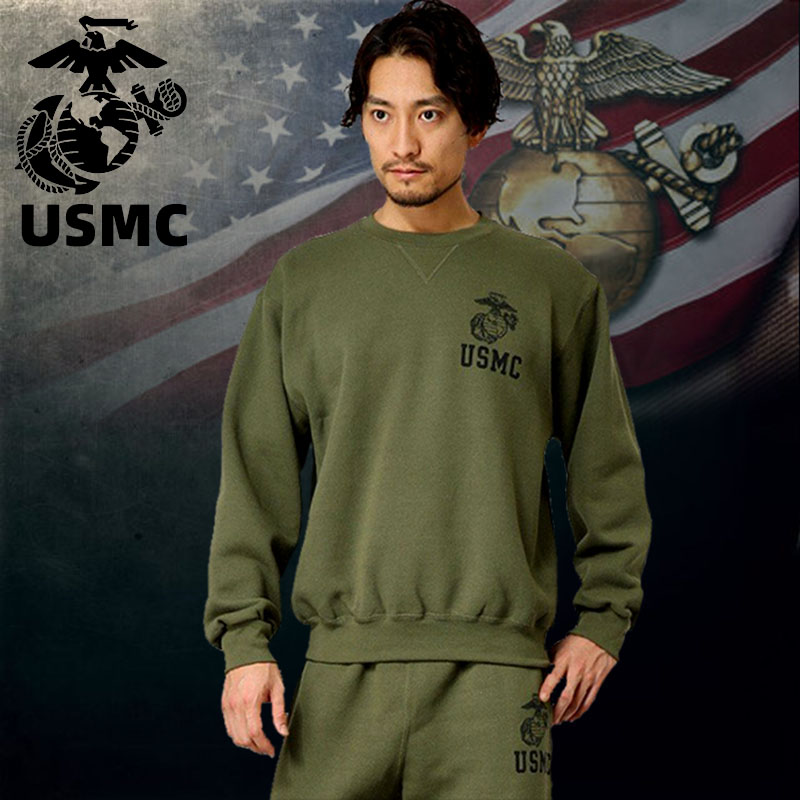 美军军版USMC卫衣卫裤战术长袖长裤薄抓绒套头男PT体能训练跑步服