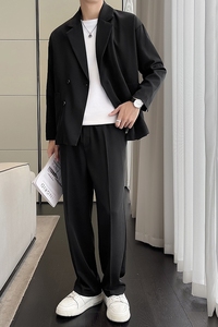 輕熟風(fēng)抖音直播秋季西服套裝寬松免燙西裝男TZ9901-P175控299圖片