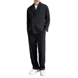 轻熟风抖音直播秋季西服套装宽松免烫西装男TZ9901-P175控299，男装T恤，星座308B（原103C）