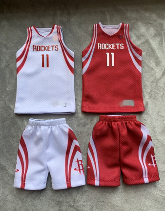 LAOSHU Compatible with 1/6 Enterbay Eb Jersey Yao Ming Houston Rockets Mosaic Jersey, Not a Real Person Figure