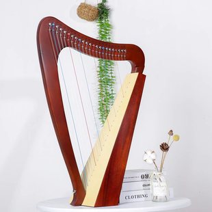 新小竖琴19弦莱雅琴箜篌初学者小型里拉琴小众乐器便携式 易学lyre