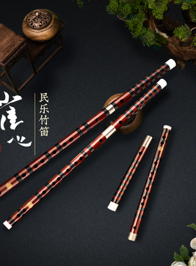 竹笛笛子乐器初学者入门E精制儿童成人演奏F调古风横笛官方旗舰店