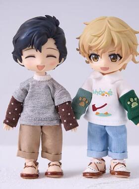 ob11娃衣牛仔裤阔腿裤衣服裤子素体body9 1/12分BJD 点小闹