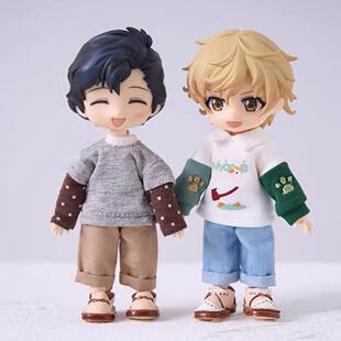 阔腿裤 12分BJD 衣服裤 点小闹 子素体body9 ob11娃衣牛仔裤