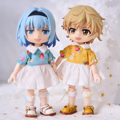 ob11娃衣 连衣裙套装 娃娃配件 裙子  obitsu11 1/12 BJD娃娃