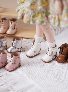 blythe娃鞋 ob22鞋子 小布 UFDOLL迷你体 OB24手工牛皮鞋 马丁靴