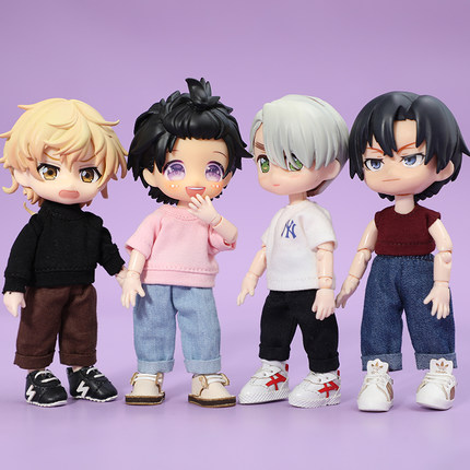 ob11娃衣 糖果色上衣 YMY 衣服 短袖卫衣T恤 12分bjd molly GSC